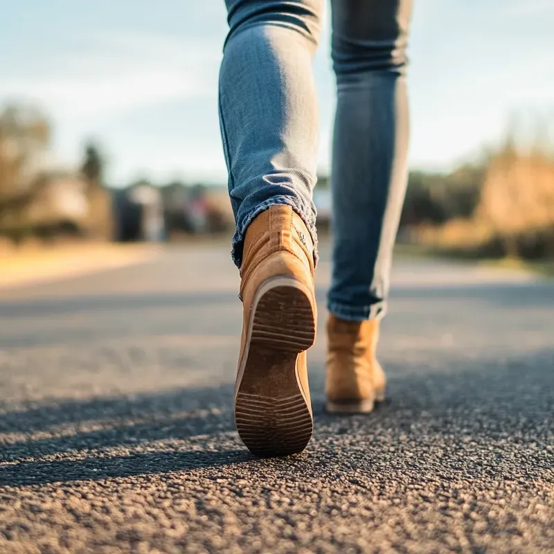Walking On Road Ground Views