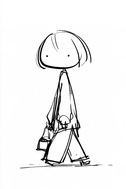 Minimalist Ink Characters