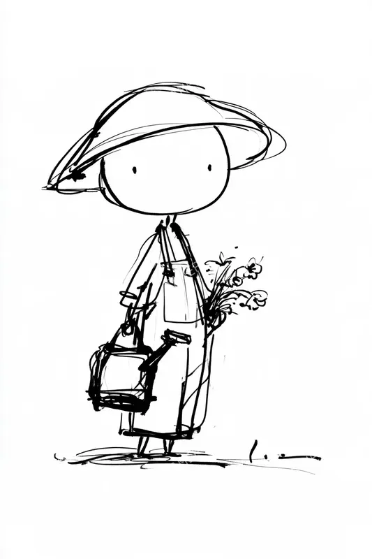 Minimalist Ink Characters