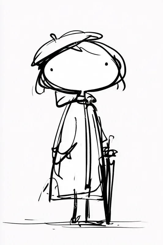 Minimalist Ink Characters