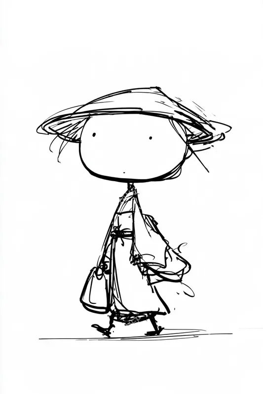 Minimalist Ink Characters