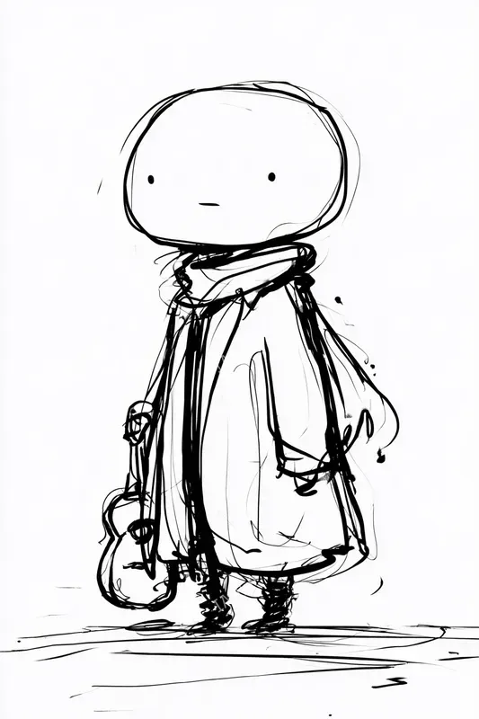 Minimalist Ink Characters
