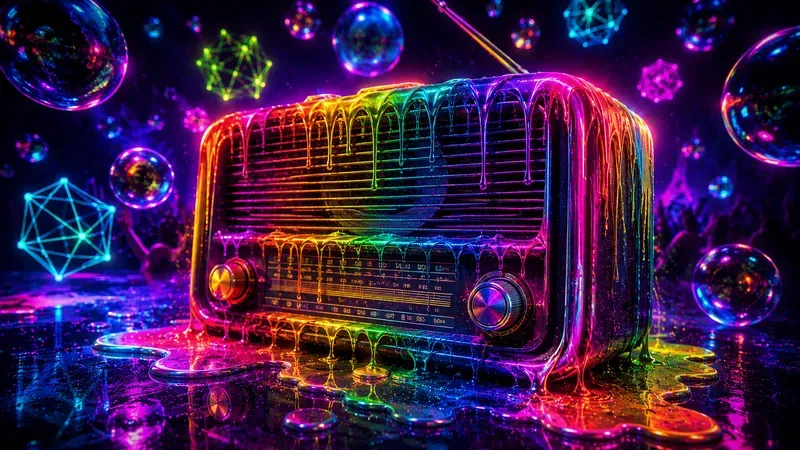 Psychedelic Neon Pop Art