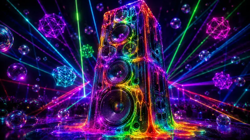 Psychedelic Neon Pop Art