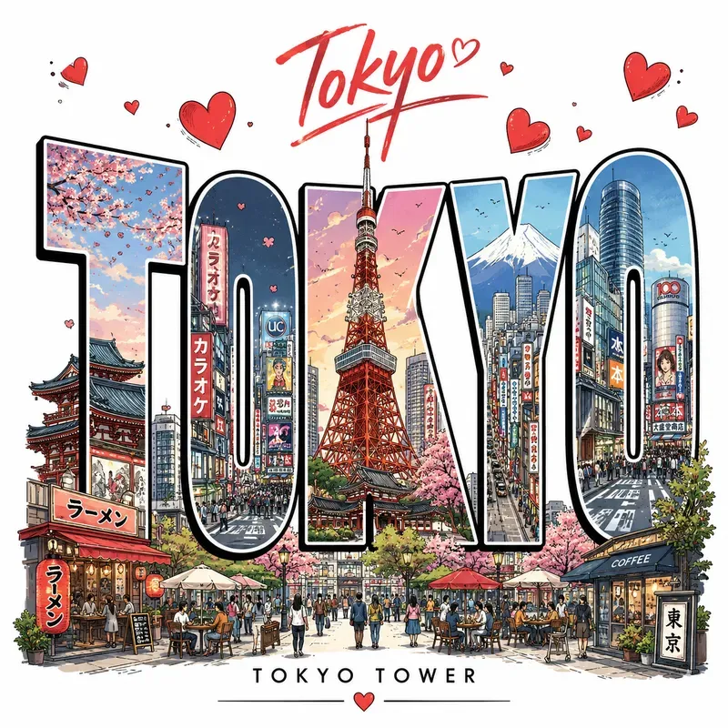 Dreamy City Typography Travel Posters