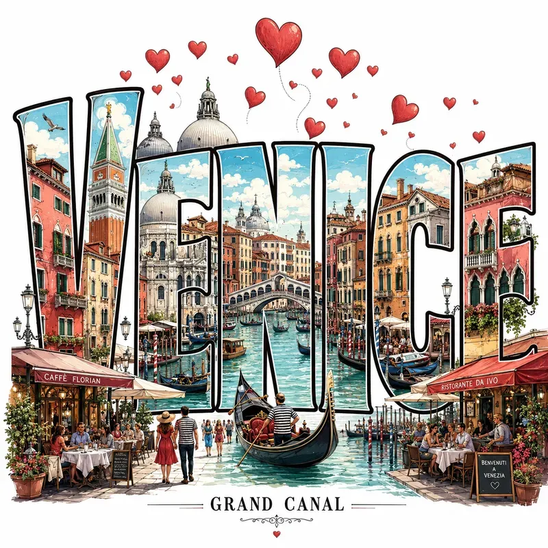 Dreamy City Typography Travel Posters