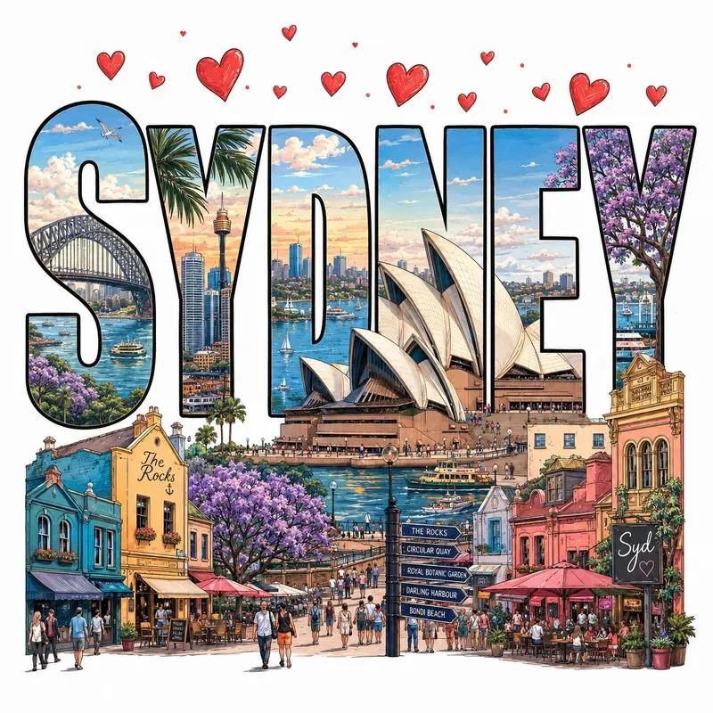Dreamy City Typography Travel Posters