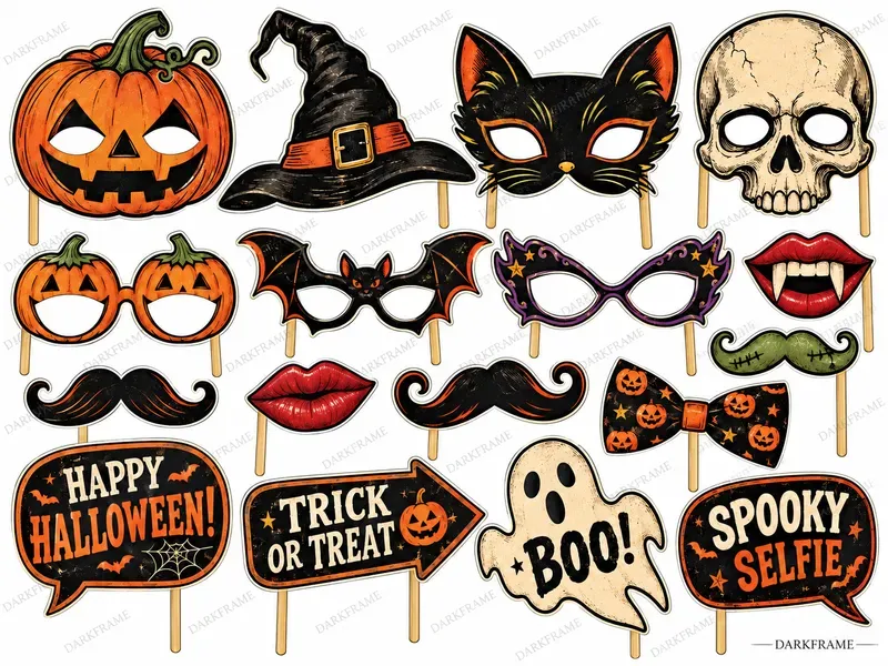 Halloween Printable Party Props