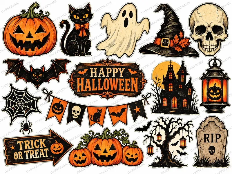 Halloween Printable Party Props