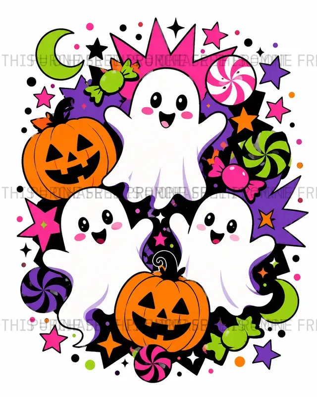 Cute Halloween Graphic T Shirt Designs