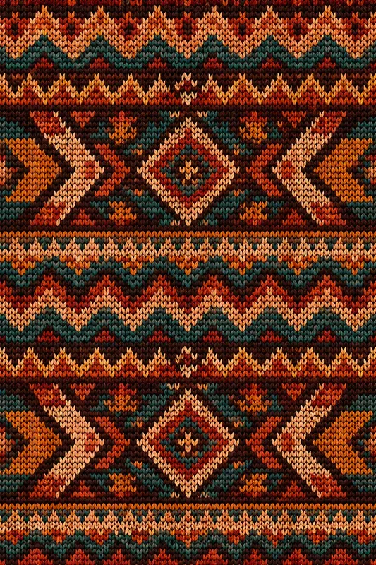Retro Nordic Knitted Patterns