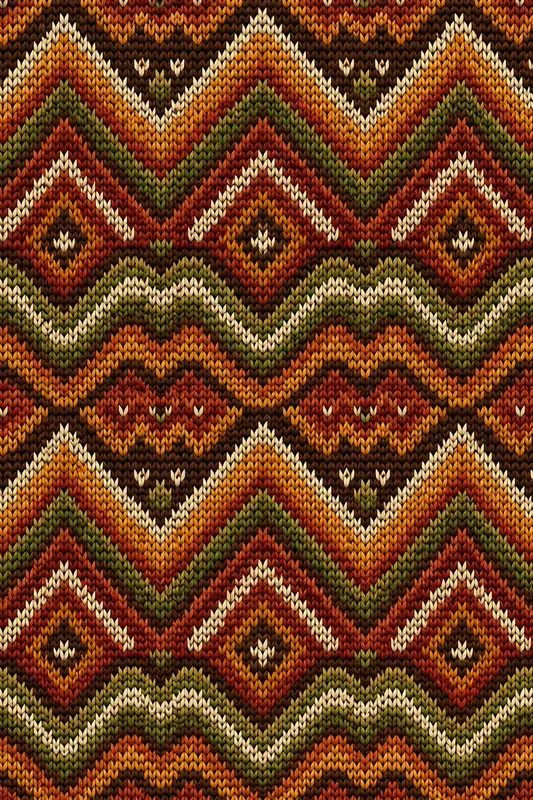 Retro Nordic Knitted Patterns