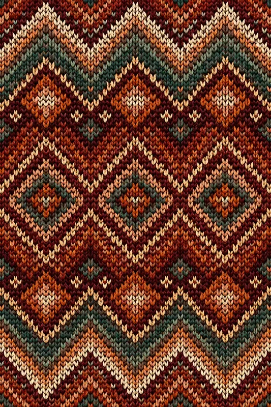 Retro Nordic Knitted Patterns