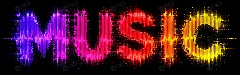 Neon Music Typography Packs
