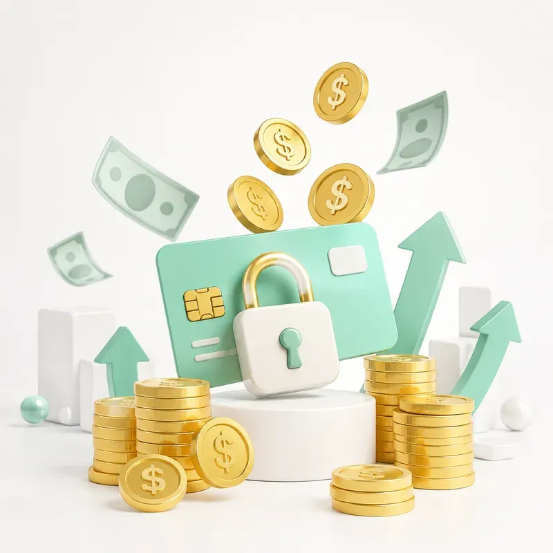 3D Finance Growth Icons
