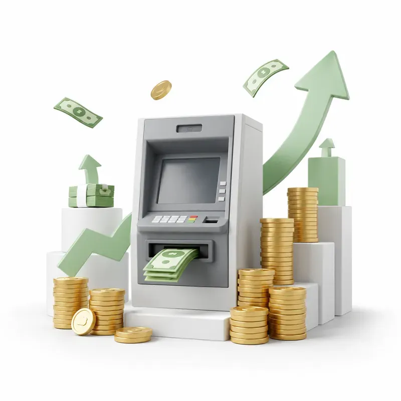 3D Finance Growth Icons