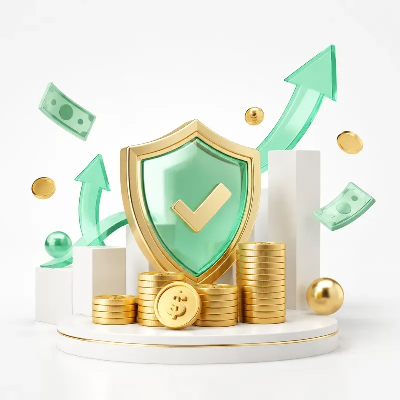 3D Finance Growth Icons