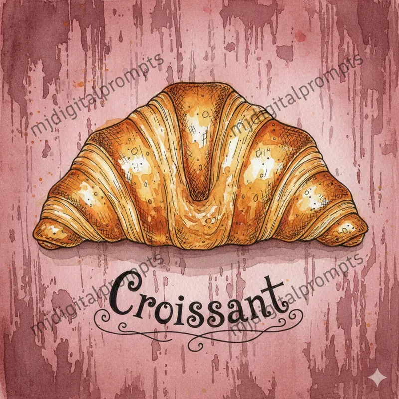 Watercolor Food Dish Paintings Art