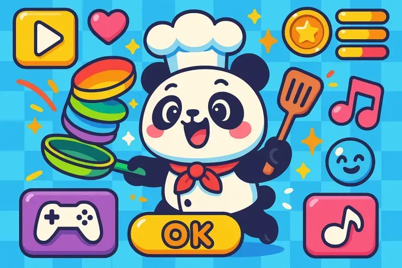 Cute Game Art Fun UI Character Sets
