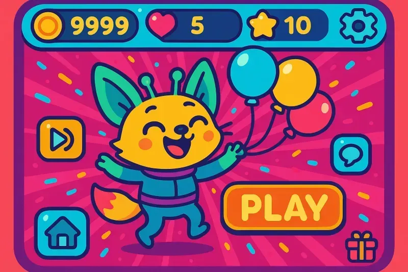 Cute Game Art Fun UI Character Sets