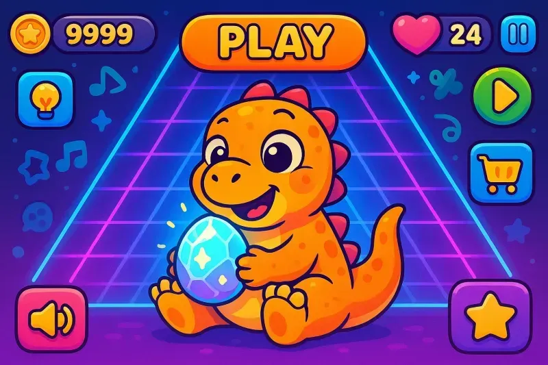 Cute Game Art Fun UI Character Sets