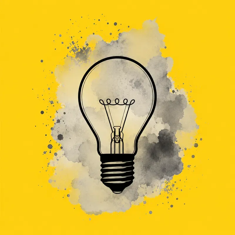 Yellow Watercolor Logo Icons Packs