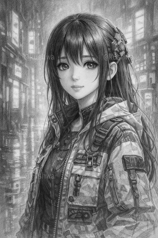 Anime Pencil Sketches