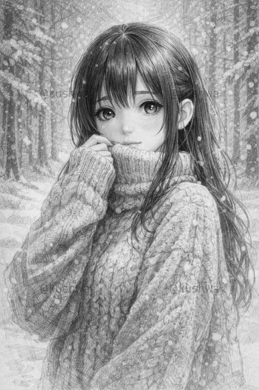 Anime Pencil Sketches