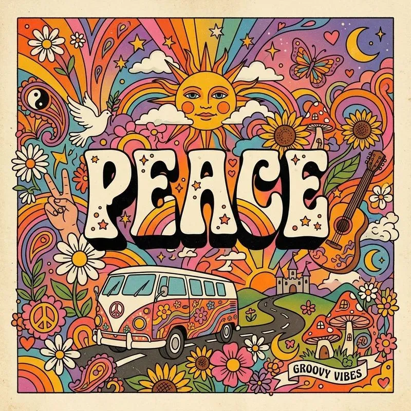 Retro Psychedelic Collages