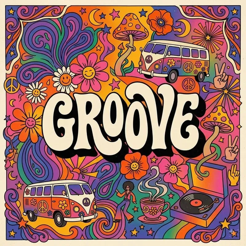 Retro Psychedelic Collages
