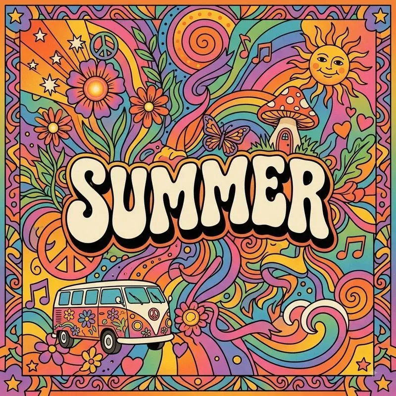 Retro Psychedelic Collages