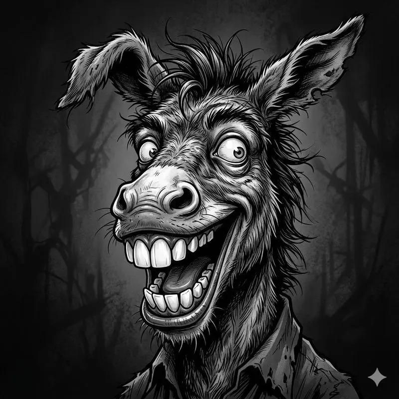 Twisted Cartoon Nightmare Animal Portraits