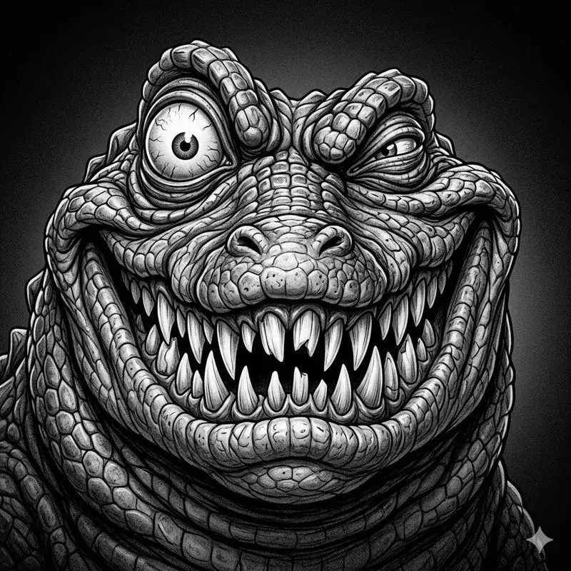 Twisted Cartoon Nightmare Animal Portraits