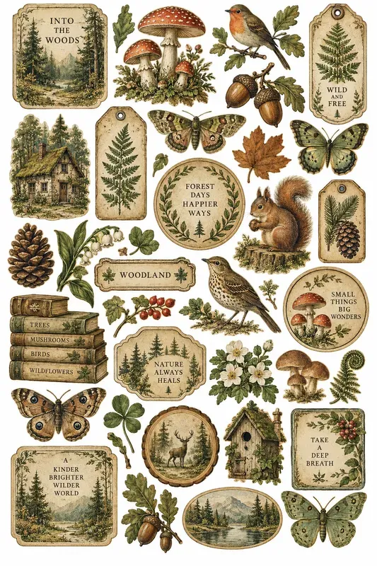 Vintage Seasonal Ephemera Sheets