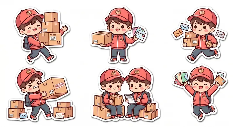 Cute Kawaii Chibi Character Pose Sheets