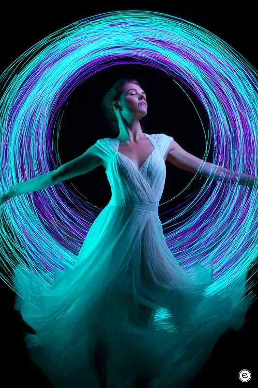 Light Painting Portrait Art Generator