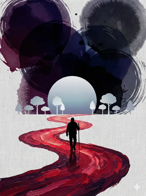 Solitary Journey Artistic Oil Posters