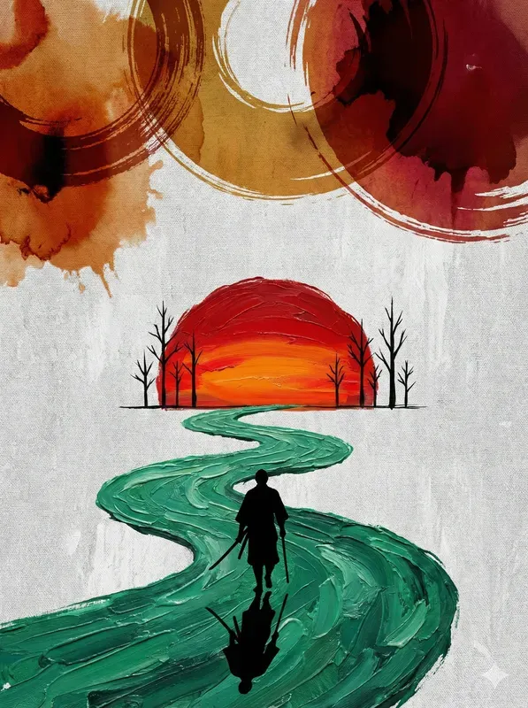 Solitary Journey Artistic Oil Posters