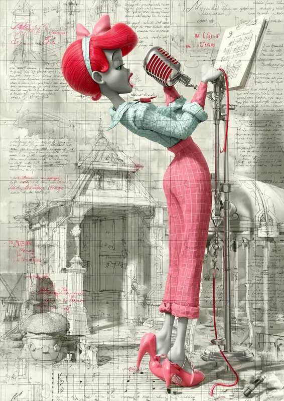 Whimsical Character Music Illustrations