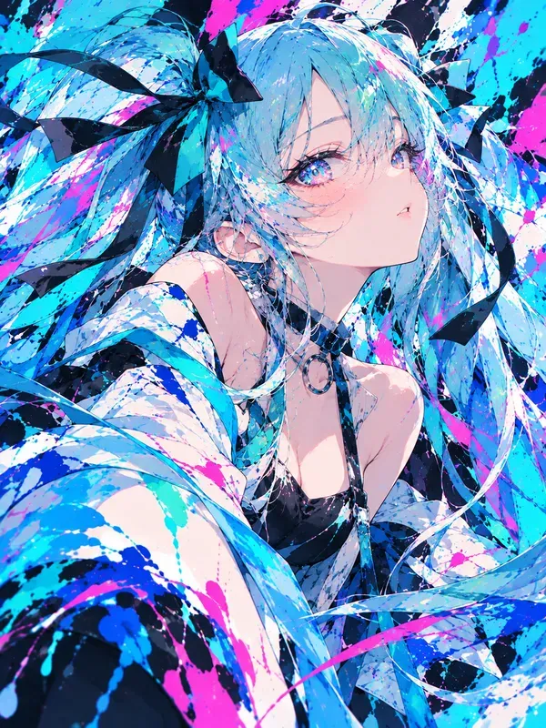 Kawaii Vivid Girls Colorful