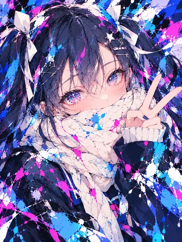 Kawaii Vivid Girls Colorful