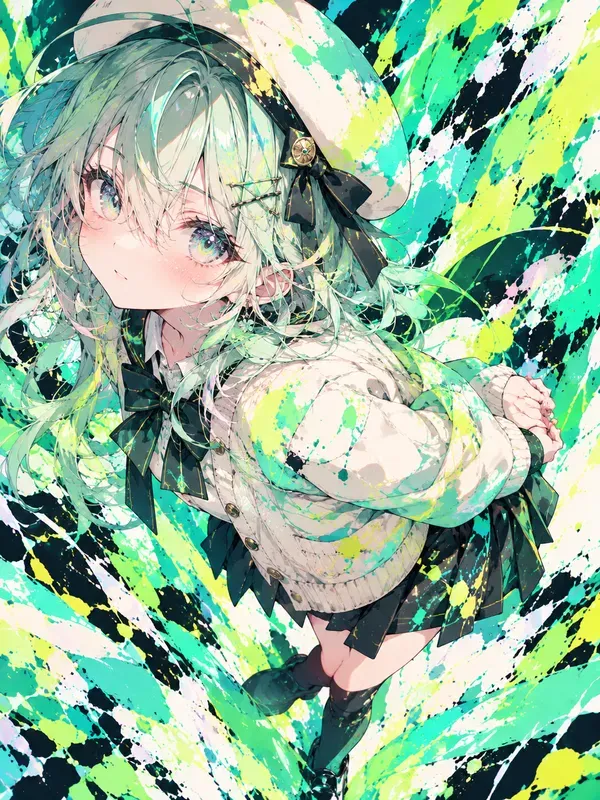 Kawaii Vivid Girls Colorful