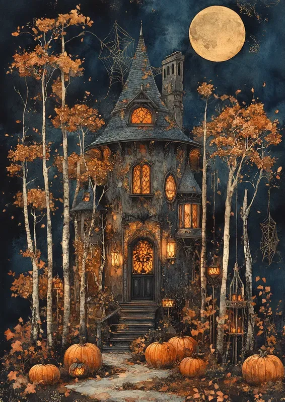 Halloween Enchanted Junk Journal Pages