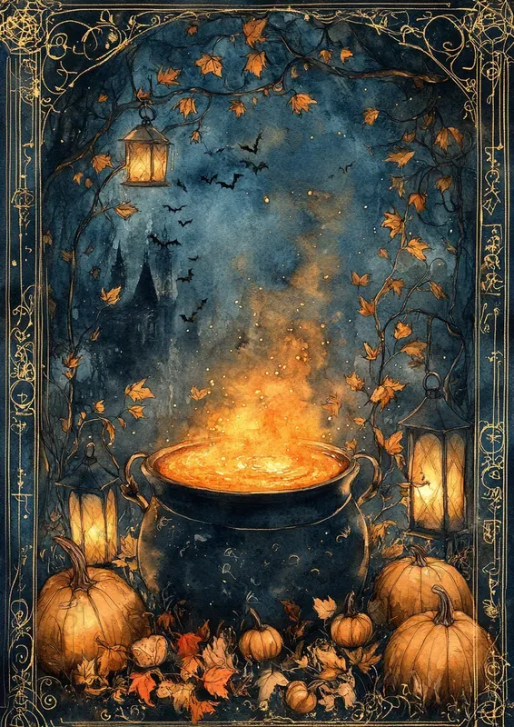 Halloween Enchanted Junk Journal Pages