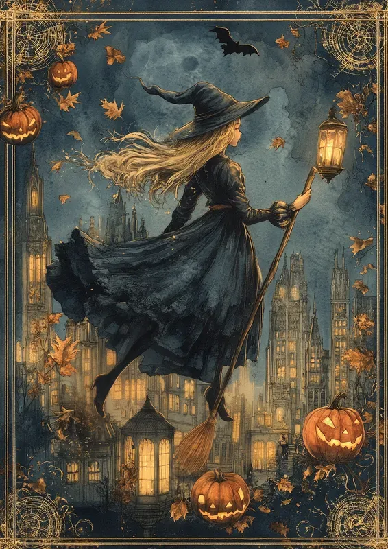 Halloween Enchanted Junk Journal Pages