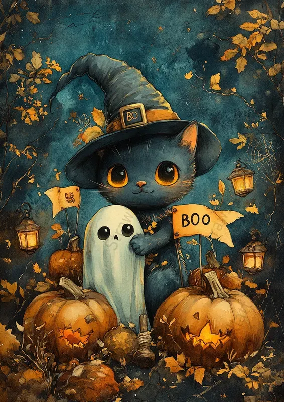 Halloween Enchanted Junk Journal Pages
