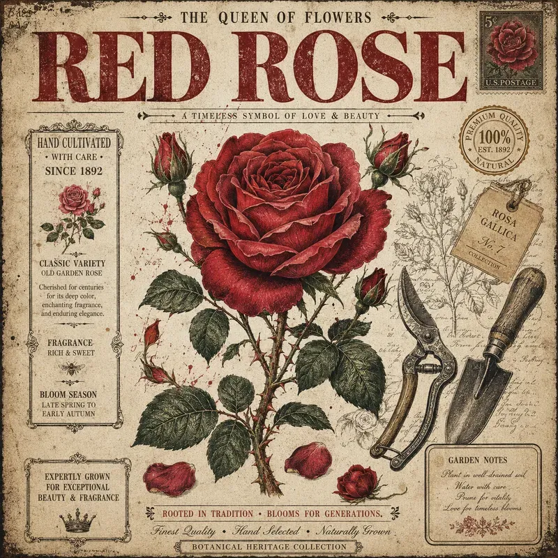 Vintage Botanical Heritage Posters