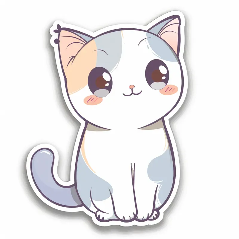 Cute Kawaii Digital Stickers