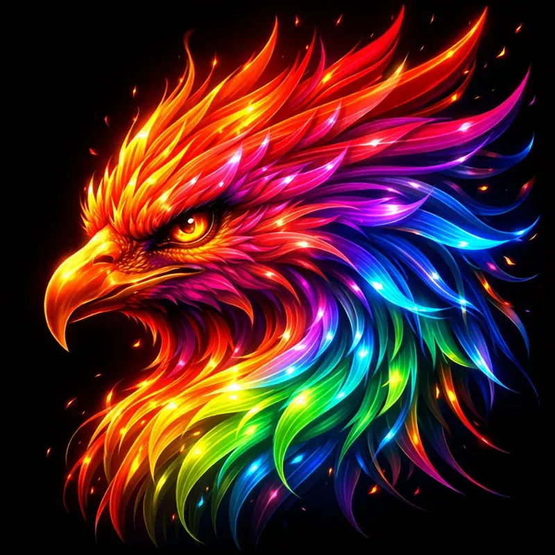 Neon Spectrum Portrait Generator