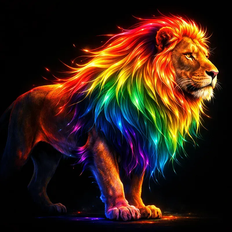 Neon Spectrum Portrait Generator